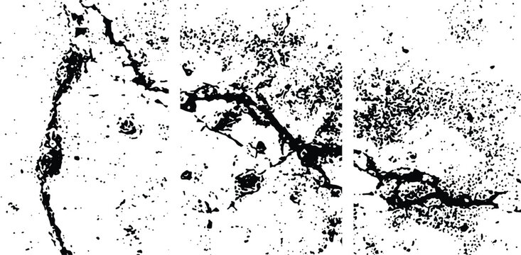 Abstract grunge background featuring a black ink splat texture with a dirty paint spray pattern and a splatter border design for an artistic vector wallpaper illustration