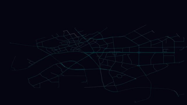 Nanning, China, City Infrastructure Expansion Animation, Urban Visualization Technology