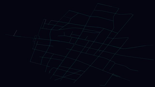 Linfen, China, City Infrastructure Expansion Animation, Urban Visualization Technology