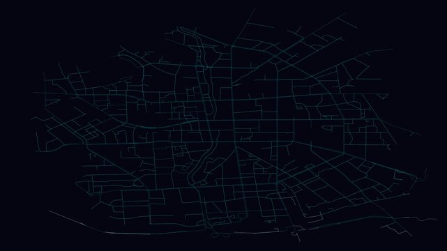Kunming, China, City Infrastructure Expansion Animation, Urban Visualization Technology