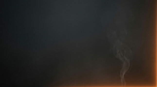 Extremely soft and peaceful premium wellness canvas featuring a faint wisp of steam fading into the dark. 