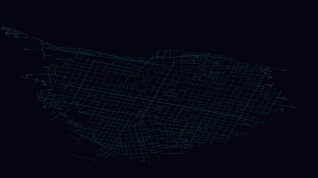 Fortaleza, Brazil, City Infrastructure Expansion Animation, Urban Visualization Technology