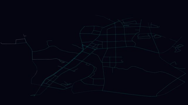 Chenzhou, China, City Infrastructure Expansion Animation, Urban Visualization Technology
