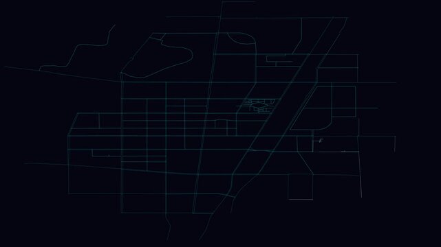 Binzhou, China, City Infrastructure Expansion Animation, Urban Visualization Technology