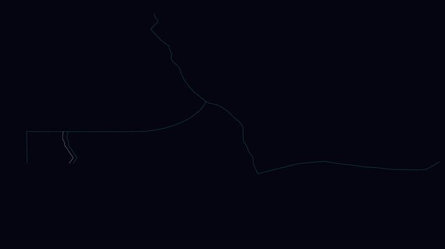 Anqing, China, City Infrastructure Expansion Animation, Urban Visualization Technology