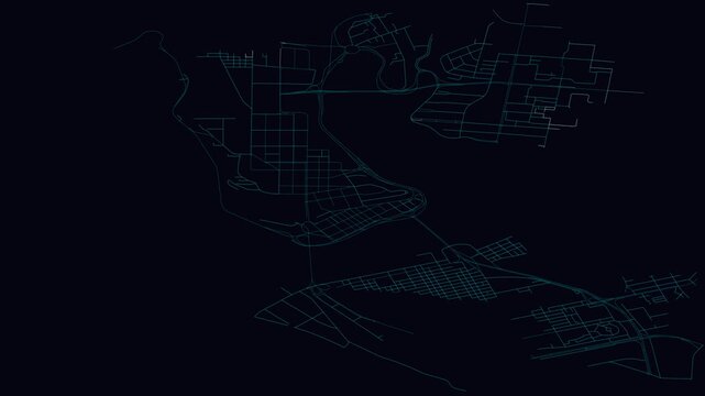 Abidjan, C&ocirc;te D&rsquo;Ivoire, City Infrastructure Expansion Animation, Urban Visualization Technology