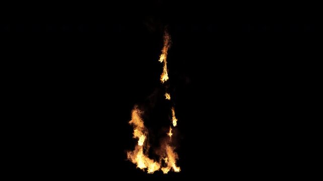 Realistic Ground Flames with Dynamic Fire Particles