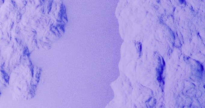 Looped animation. The abstract relief surface oscillates smoothly, creating the effect of continuous organic movement. The plastic texture vibrates and transforms fascinatingly, forming a lively and d