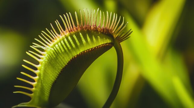 flytrap. Venus flytrap capturing insect in close view with natural light focus. gardening catalogs, home-decor guides, designed for home decor and floral branding, used by customer success managers.