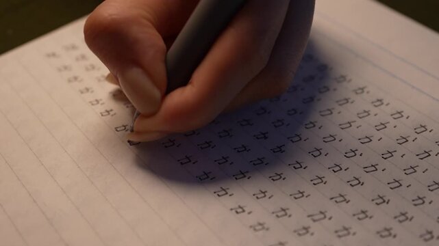 Study Japanese Language, Writing Practice