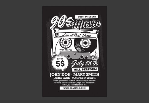 90's Music Event Cassette
