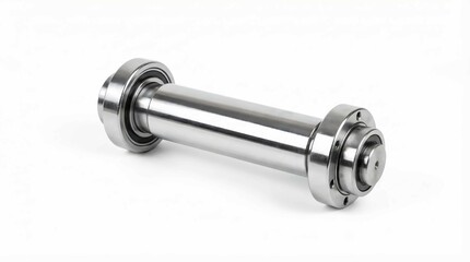 Obraz premium Stainless steel linear motion rod with threaded ends for industrial machinery