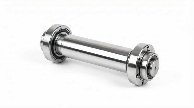 Stainless steel linear motion rod with threaded ends for industrial machinery