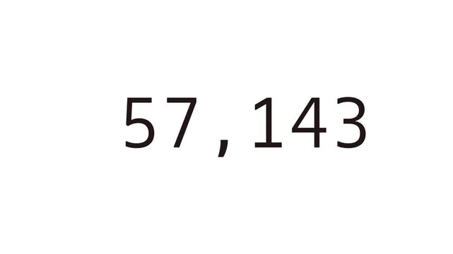 0から10万までのカウンター