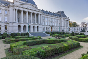 Fototapeta premium Royal Palace of Brussels, the official palace of the King and Queen of the Belgians located in the center of Brussels, Belgium