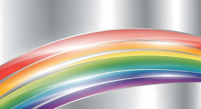 Abstract rainbow arc