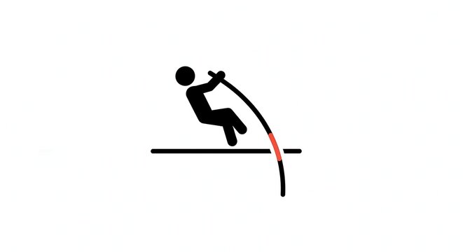 Pole vault icon