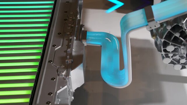 electric system of eco car engine, Automotive part concept.
