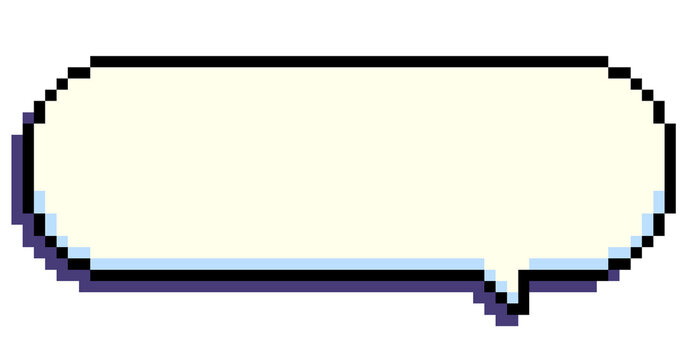 pixel speech bubble