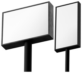 Obraz premium Blank billboards for advertising element set