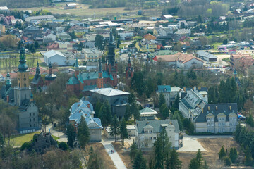 Licheń Stary, panorama z wieży bazyliki © Grzegorz Polak