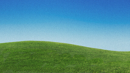 Naklejka premium Grainy grass field computer wallpaper