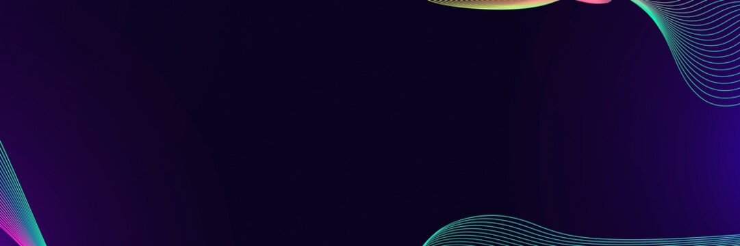 Neon purple gradient background, abstract border