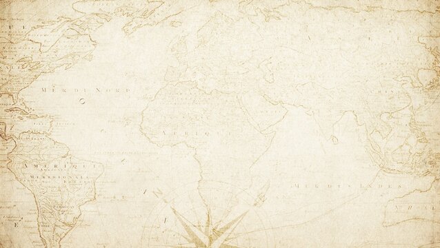 Vintage world map HD wallpaper, old paper background