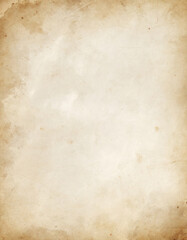 Obraz premium Old vintage paper texture with aged stains, worn edges and grunge pattern, antique parchment background with copy space for retro design