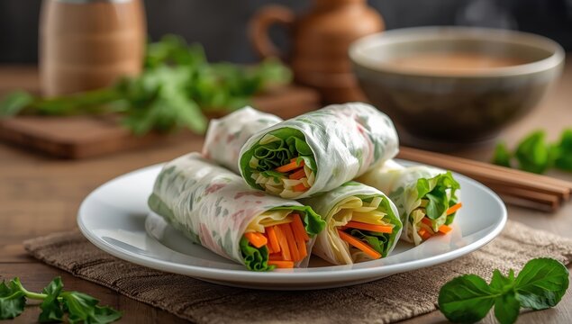 Vietnamese pho rolls