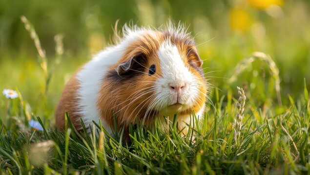 adorable pig picture on lawn