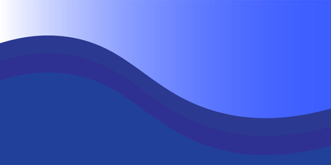Naklejka premium Abstract White and Green wave wide background banner Eps 10
