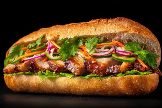 Mouthwatering Vietnamese Banh Mi Delight