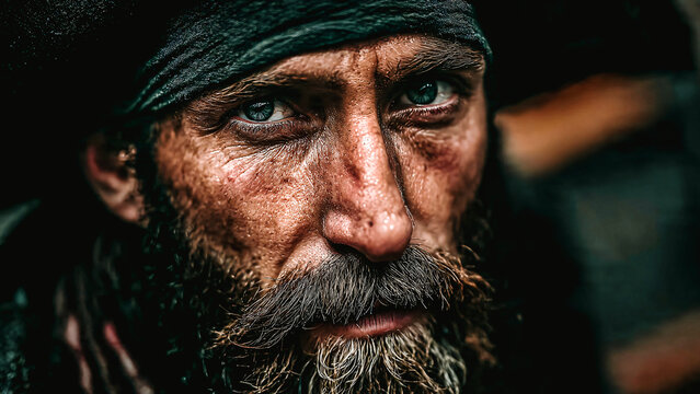 Portrait d'un sans abri