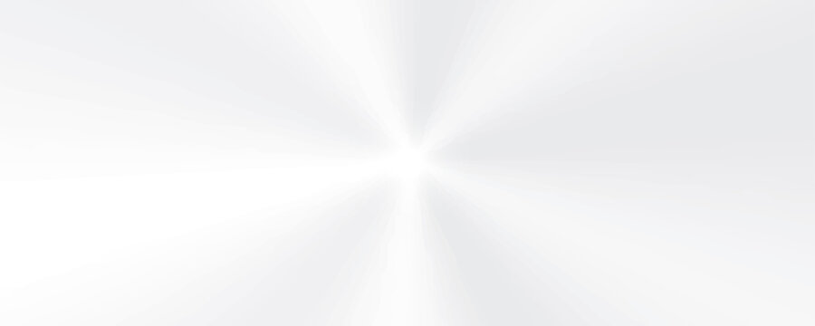 A sleek, symmetrical background with a radial silver gradient mimicking polished, spun metal.