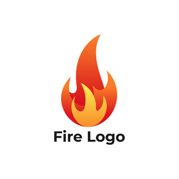 Abstract flame vector logo, Creative fire icon design, Bonfire silhouette branding symbol, Modern flame identity
