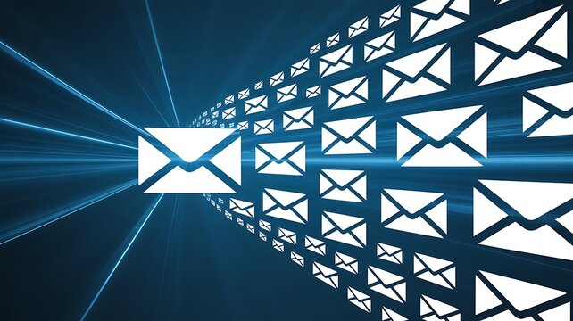 Email, communication, messaging, envelopes, digital correspondence, online mail