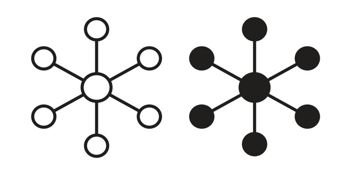 Dependency icon design vector. Flat and line vector Icon Design