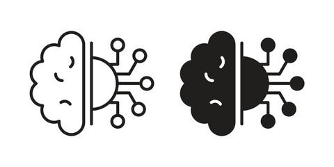 Intelligence icon design vector. Flat and line vector Icon Design © Dan