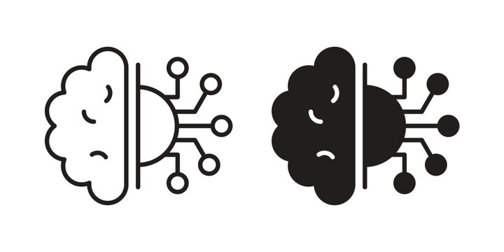 Intelligence icon design vector. Flat and line vector Icon Design