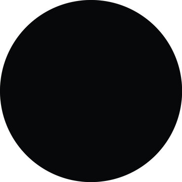 Solid black circle shape