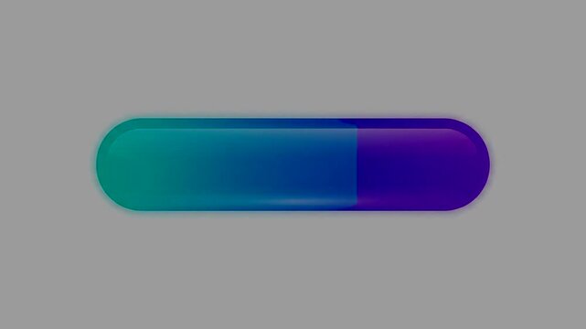 Colorful capsule on gray background.