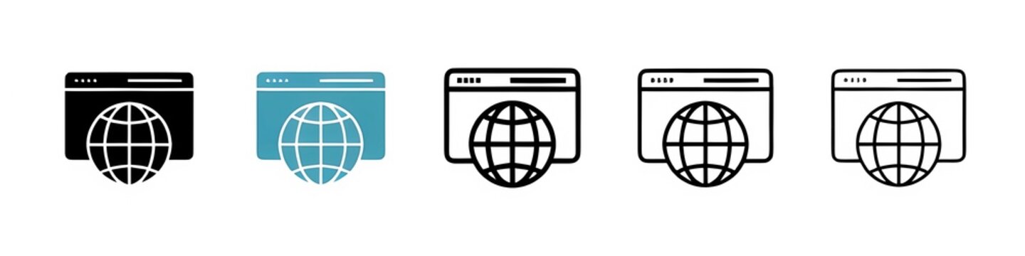 Website UI design line icon vector set. Thin line customizable illustration. Contour symbol. Vector isolated outline drawing. Editable stroke