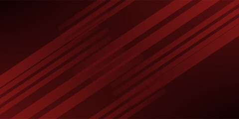 Obraz premium Abstract red and black design background with stroke and shadow effect. Red gradient wallpaper with minimal geometric. Modern and cool background.