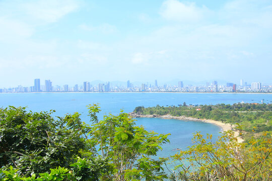 Beautiful Scenery of Da Nang from Son Tra Peninsula, Vienam