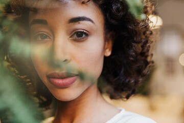 Fototapeta premium Portrait of a cheerful woman