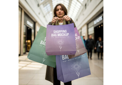 Shopping Bags Mockup