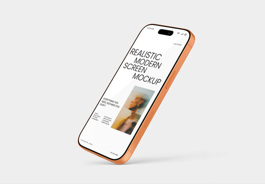 Floating Smartphone Mockup