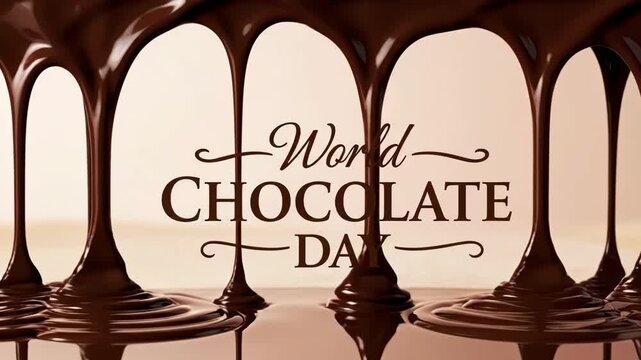 World chocolate day celebration background