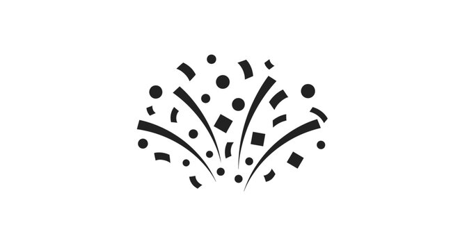 Black and white punctuation marks flying.